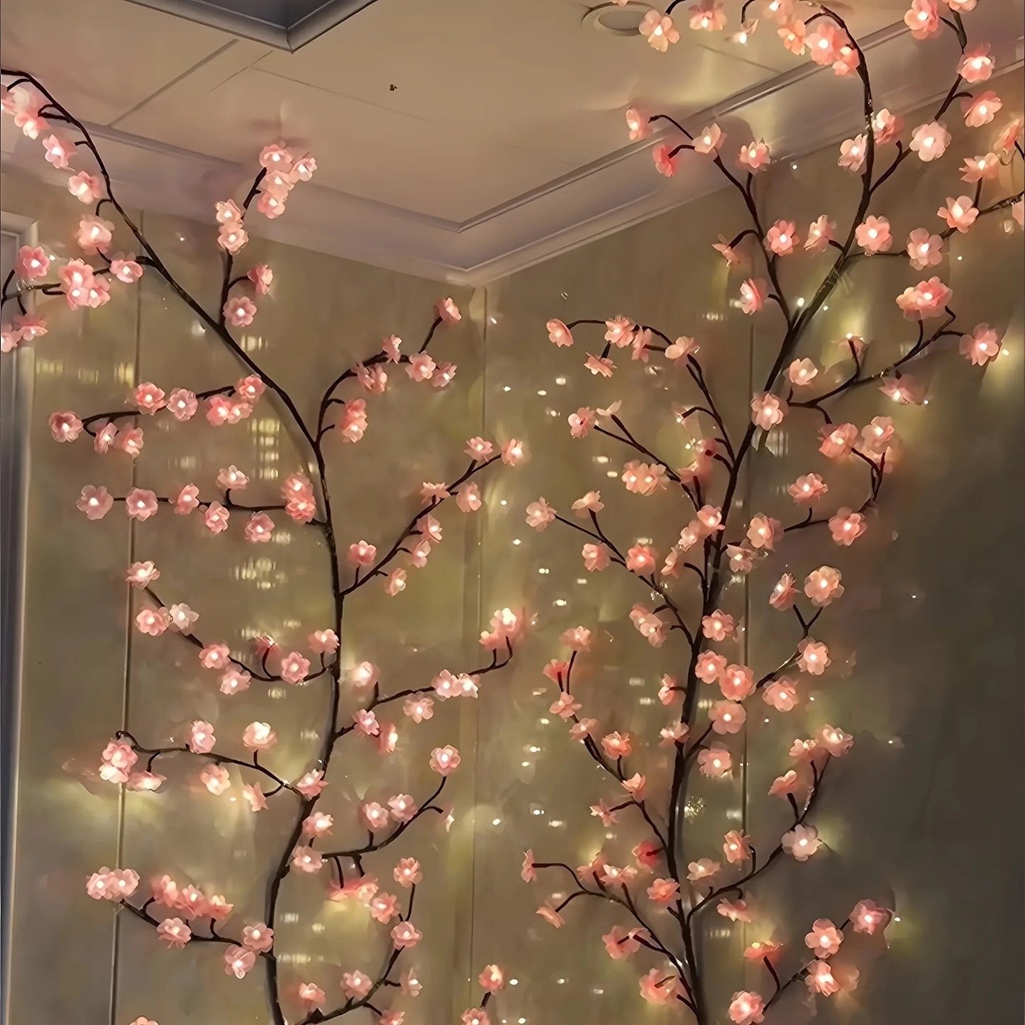 1 Piece of Pink Cherry Blossom Vine Light