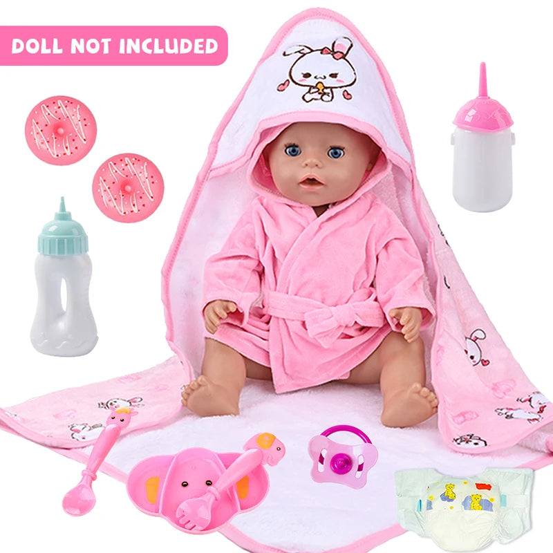 Reborn Doll Holding Blanket Rabbit Pajamas