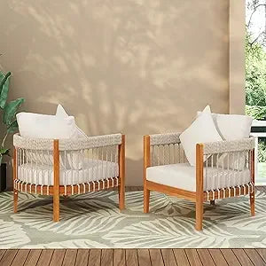Accent Acacia Wood Chairs Set