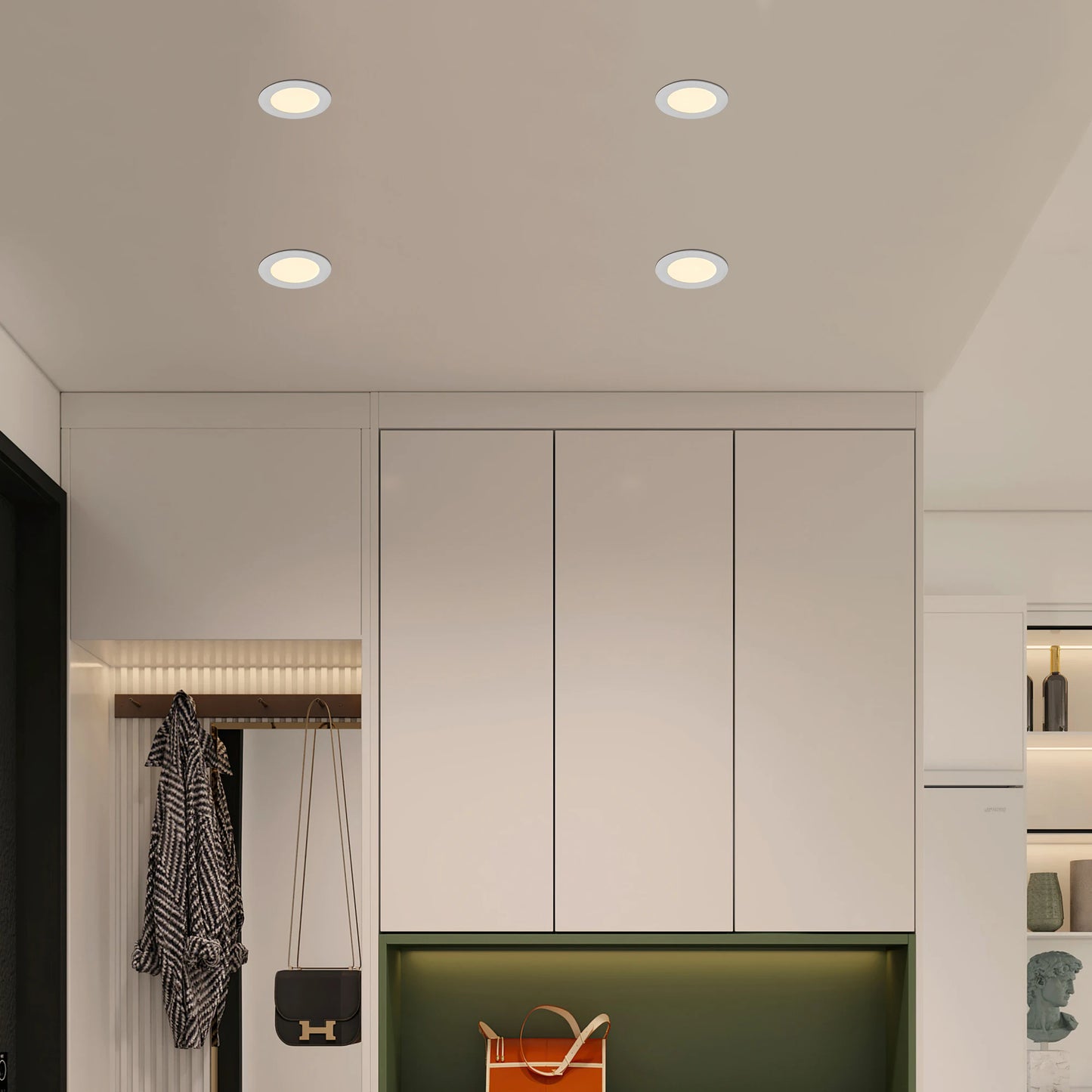 Recessed Lights with Dimmable Downlights