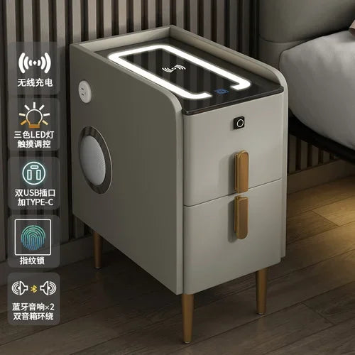 Modern Bedside Table Smart Dresser Created Luxury Vanity Desk