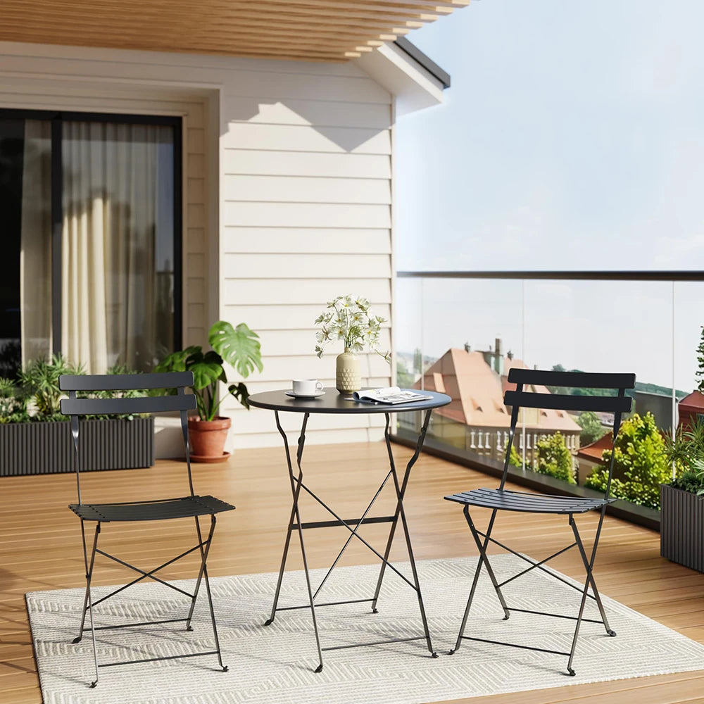 Folding Patio Chair Set With Table