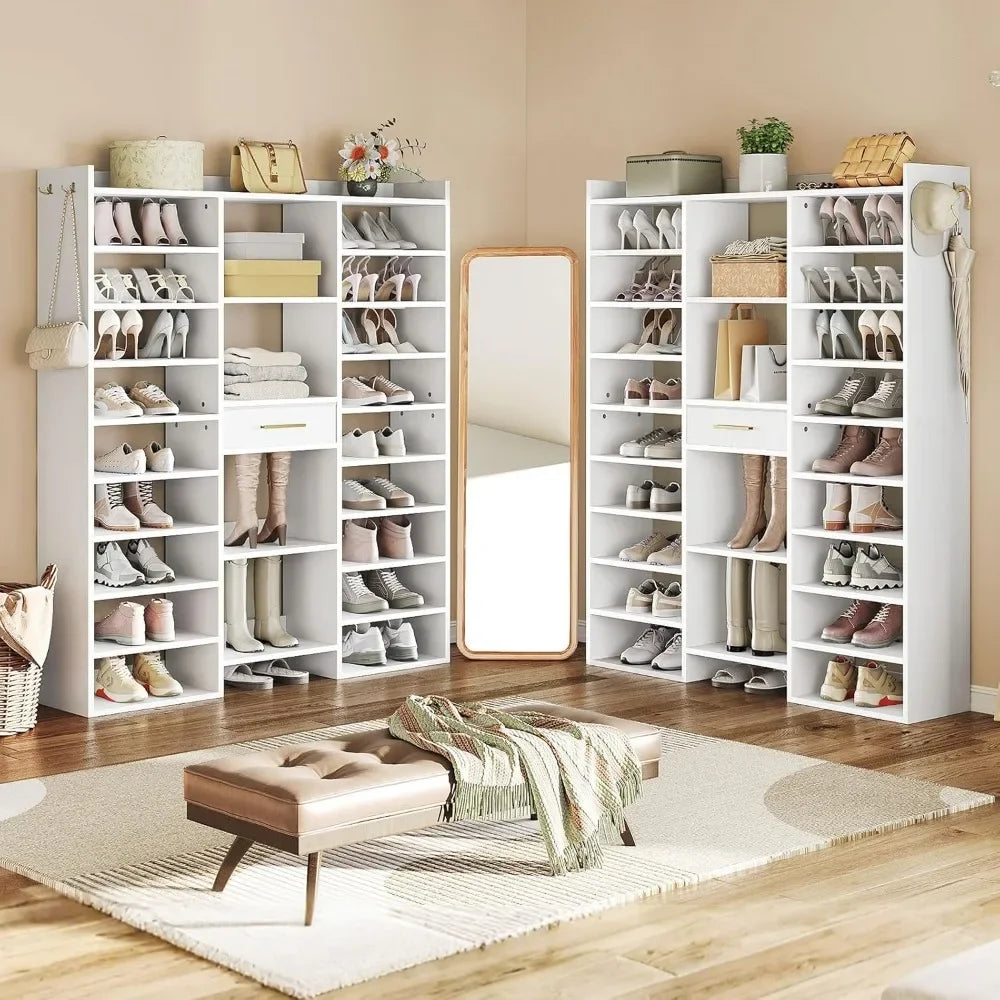 Shoe Rack - Wooden Shoe Storage Organizer