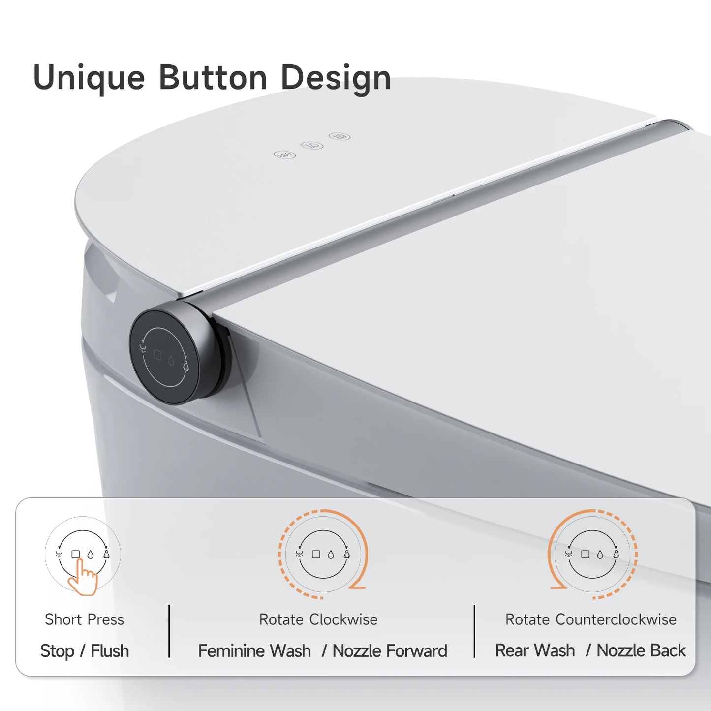 Intelligent Smart Toilet with Bidet Built-in