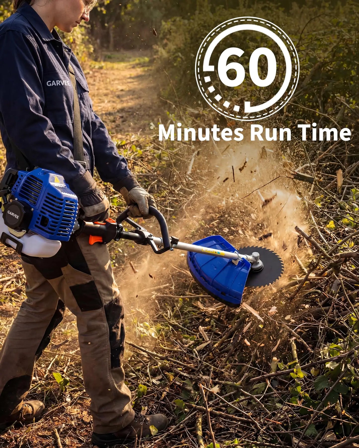 Gas Weed Eater Quick Start With Shoulder Strap
