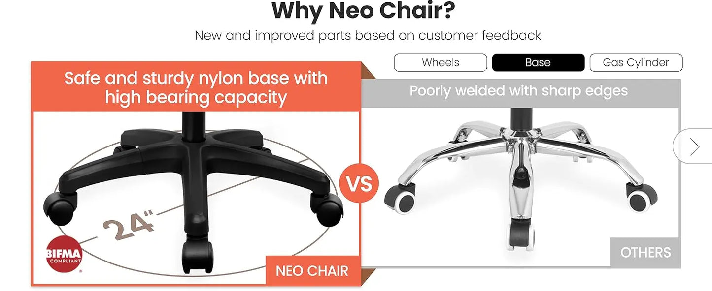 Mesh Gaming Office Chair Mid Back Lumbar Support