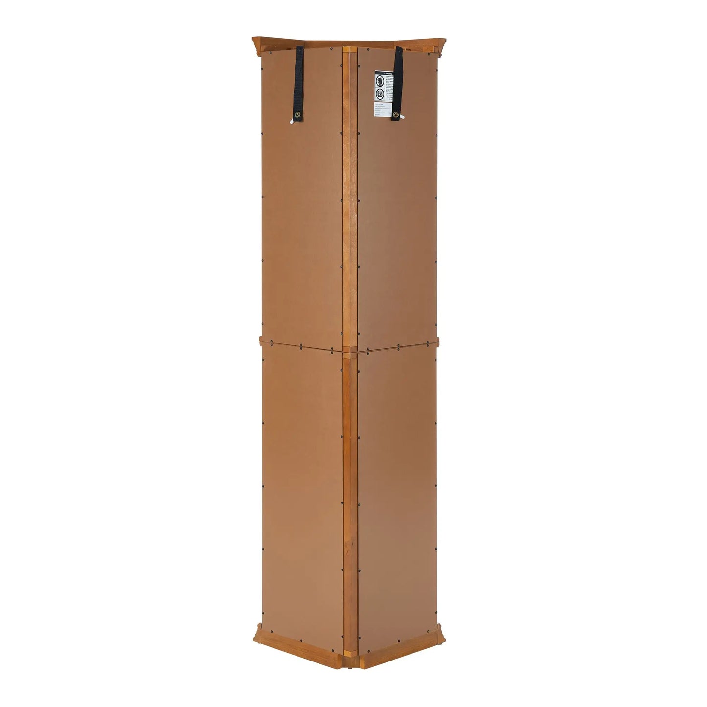 Curio Cabinet with Mirror Adjustable Tempered Glass Shelves Corner