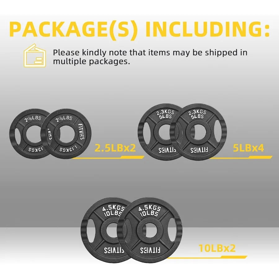 Cast Iron Weight Plate for Strength Training and Weightlifting