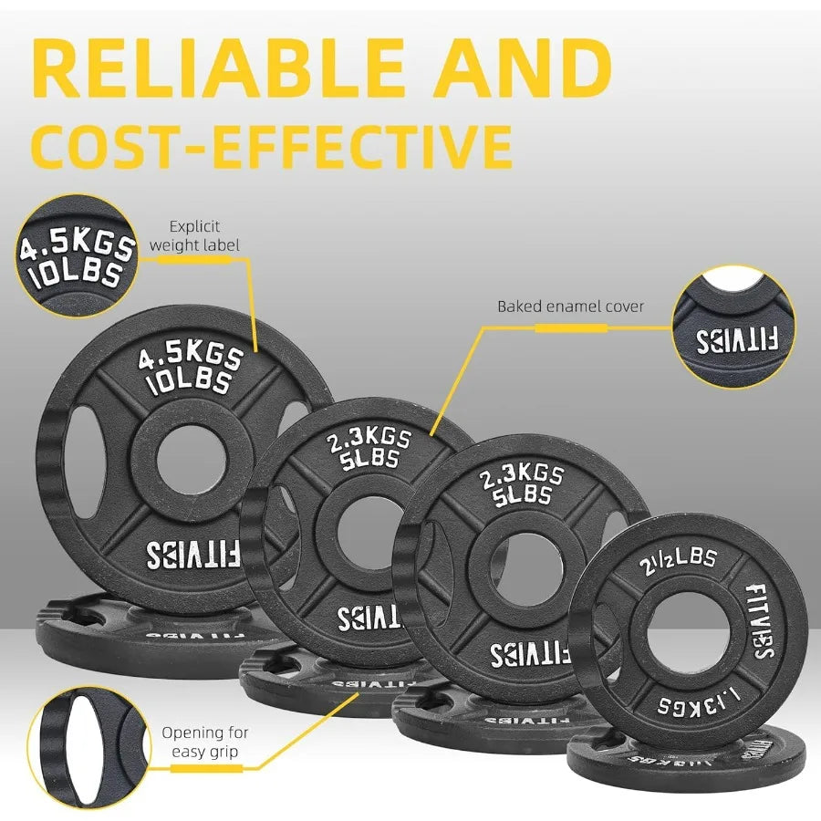 Cast Iron Weight Plate for Strength Training and Weightlifting