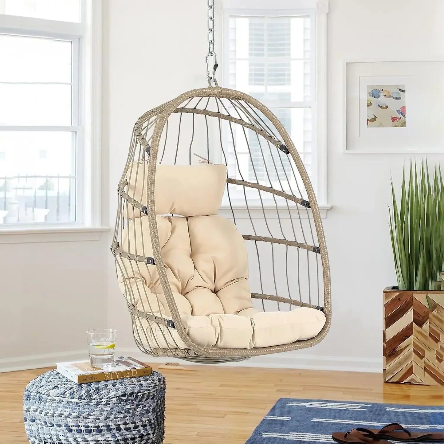 Indoor Outdoor Egg Swing Chair Without Stand