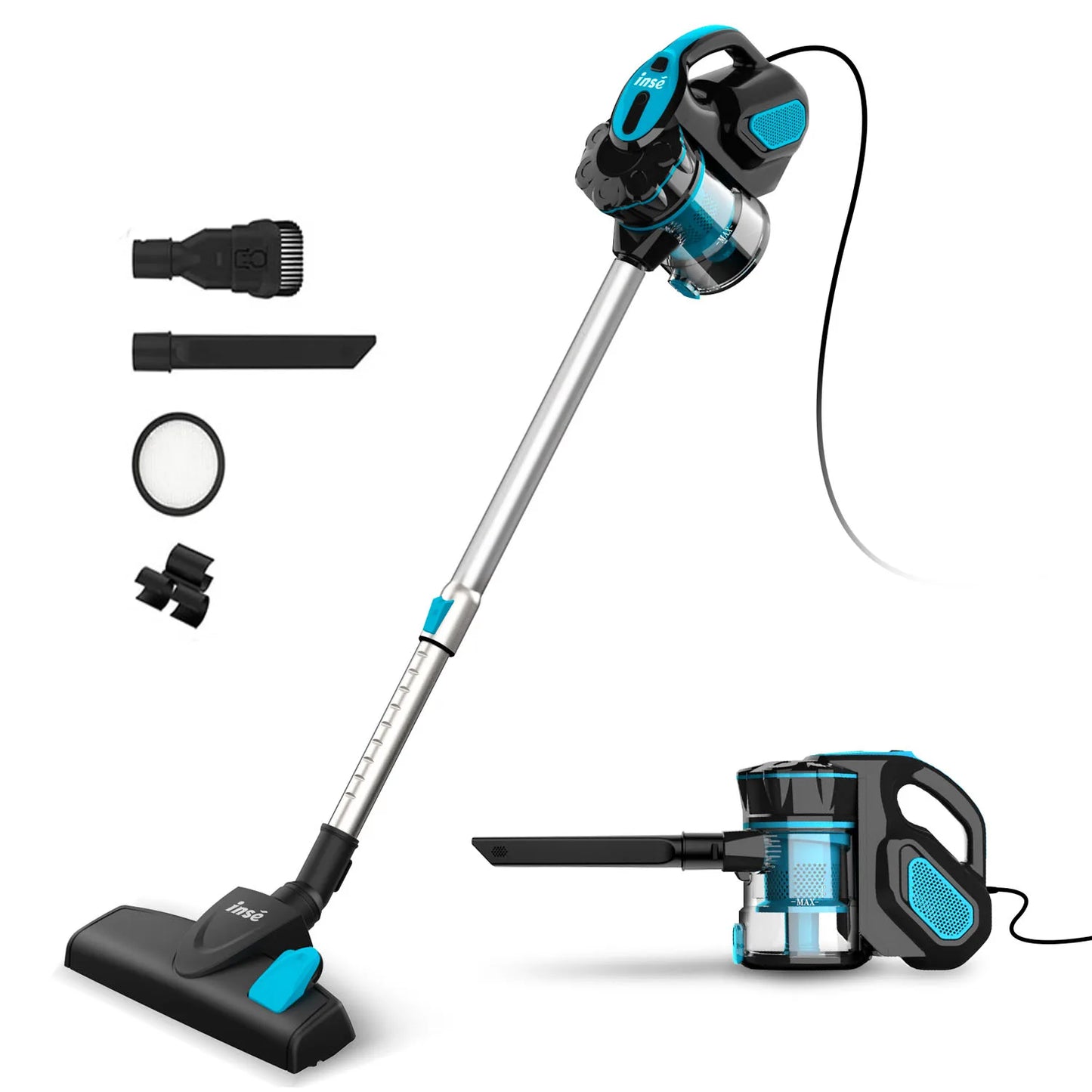 Corded Powerful Suction Motor Stick Handheld Vacuum Cleaner