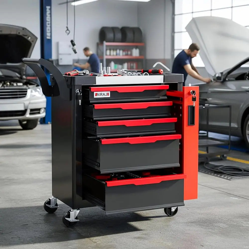 Rolling Tool Chest with Side Cabinet