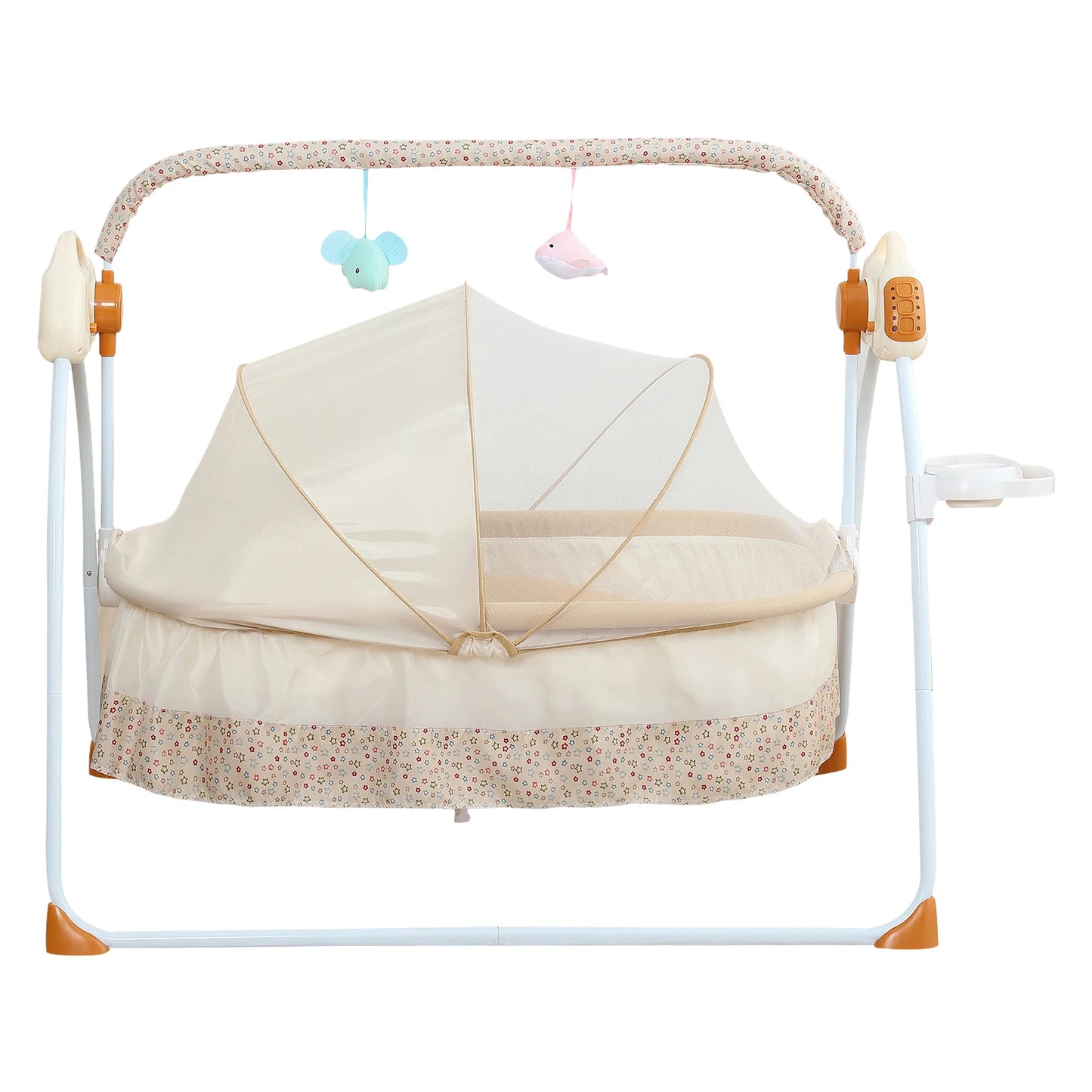 Foldable Electric Baby Cradle w/Rocking Bassinet