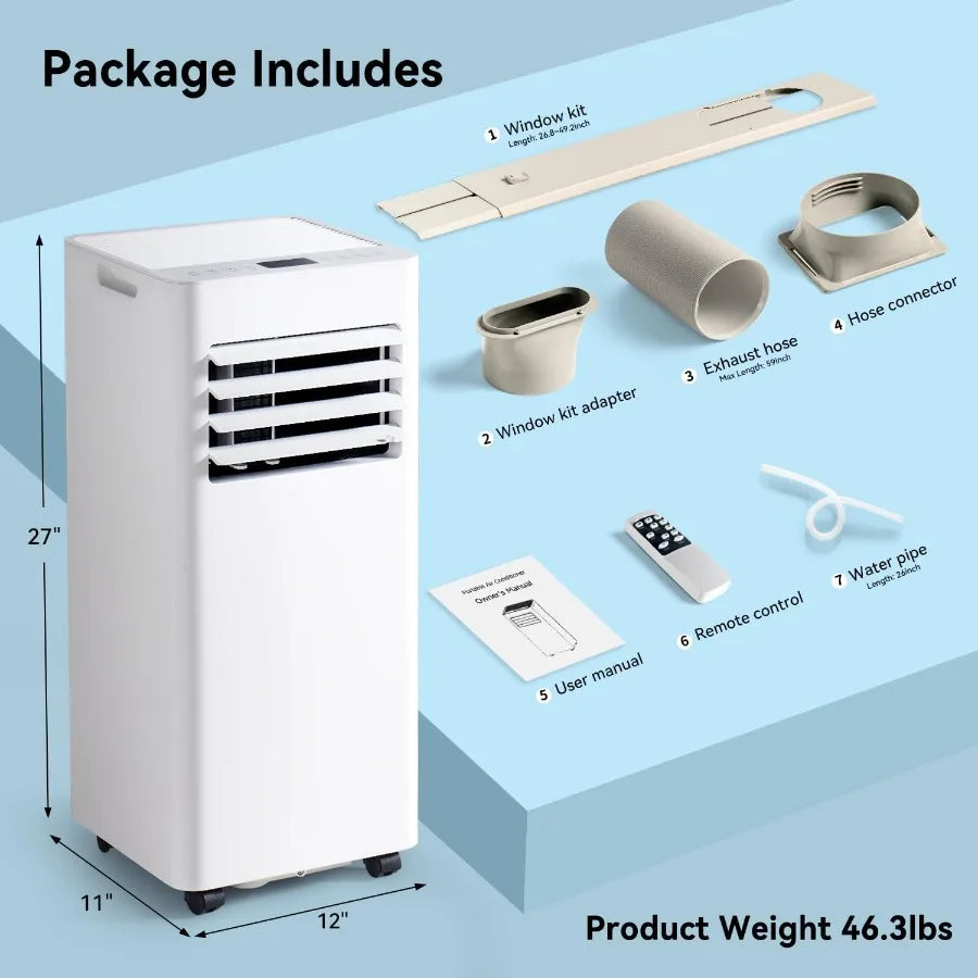 Portable Air Conditioner Unit with Fast Cooling Dehumidifier