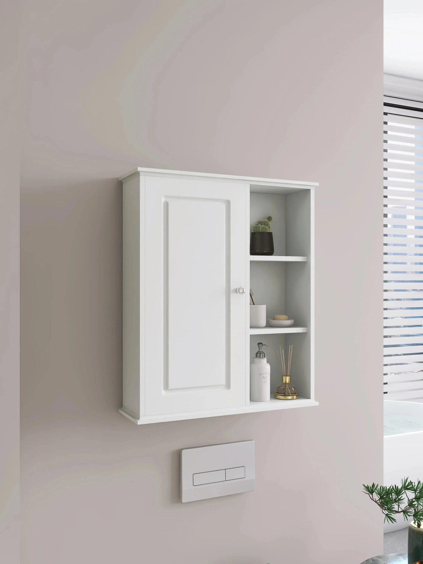 Blue Bathroom Storage Cabinet Decoration Wall Cabinet for Laundry Room&Kitchen&Living Room