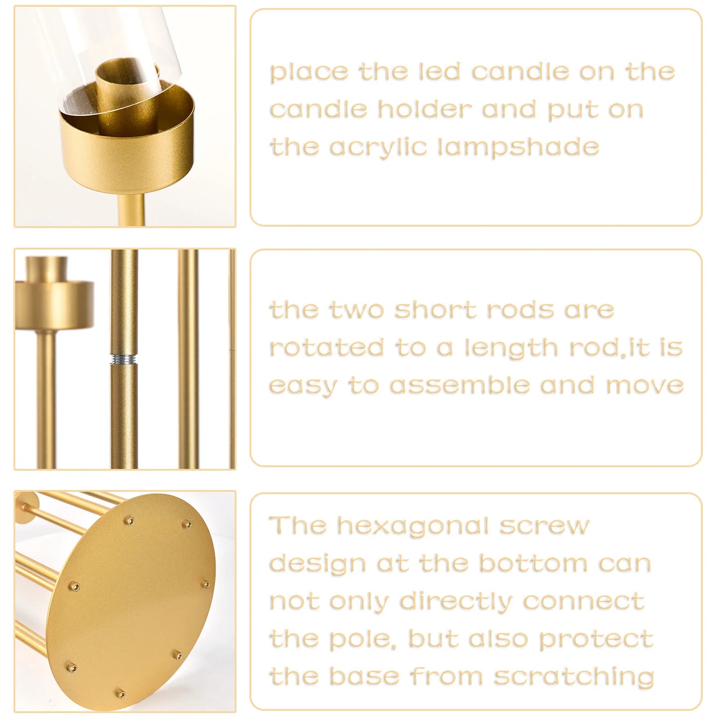 7 Arms Floor Candelabra