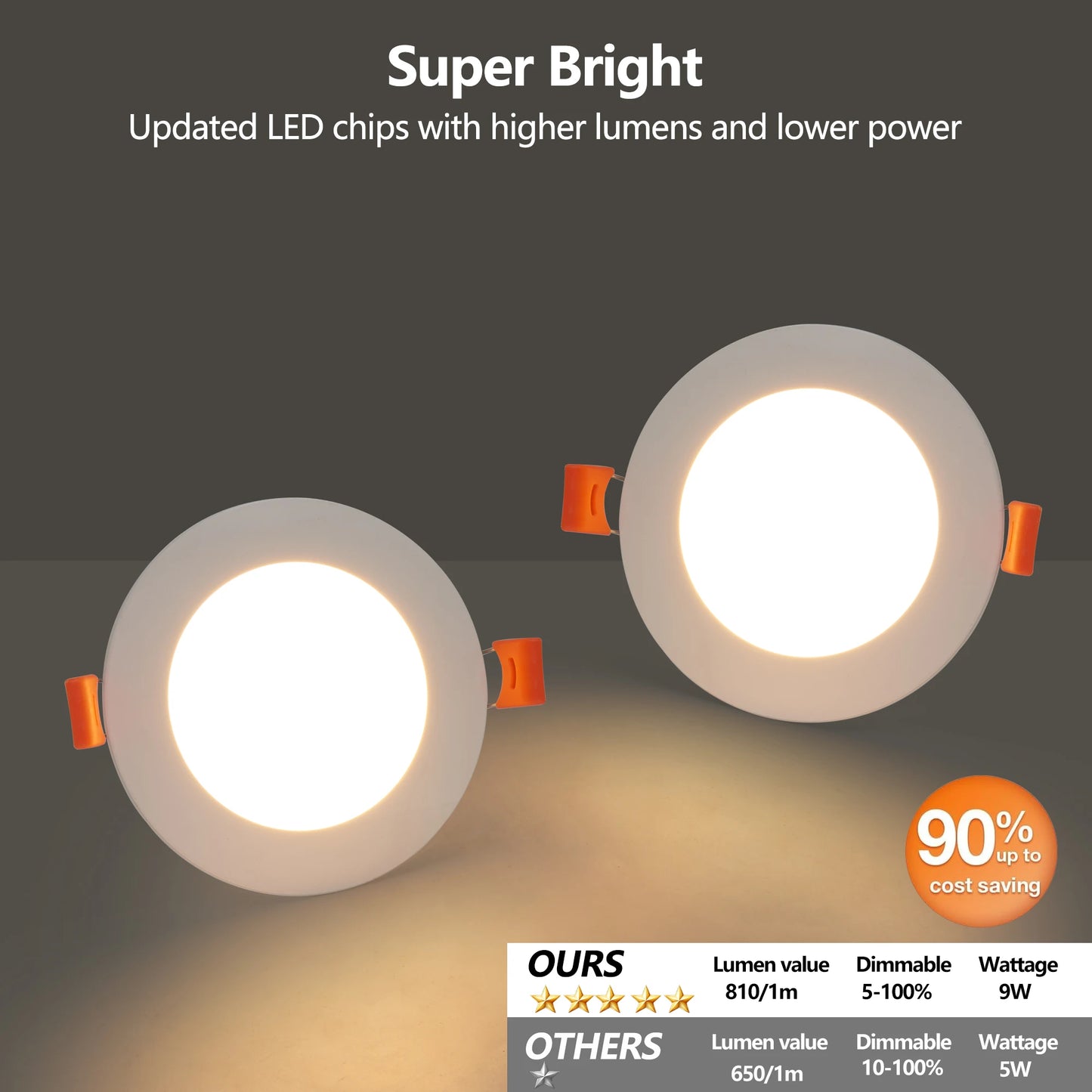 Recessed Lights with Dimmable Downlights