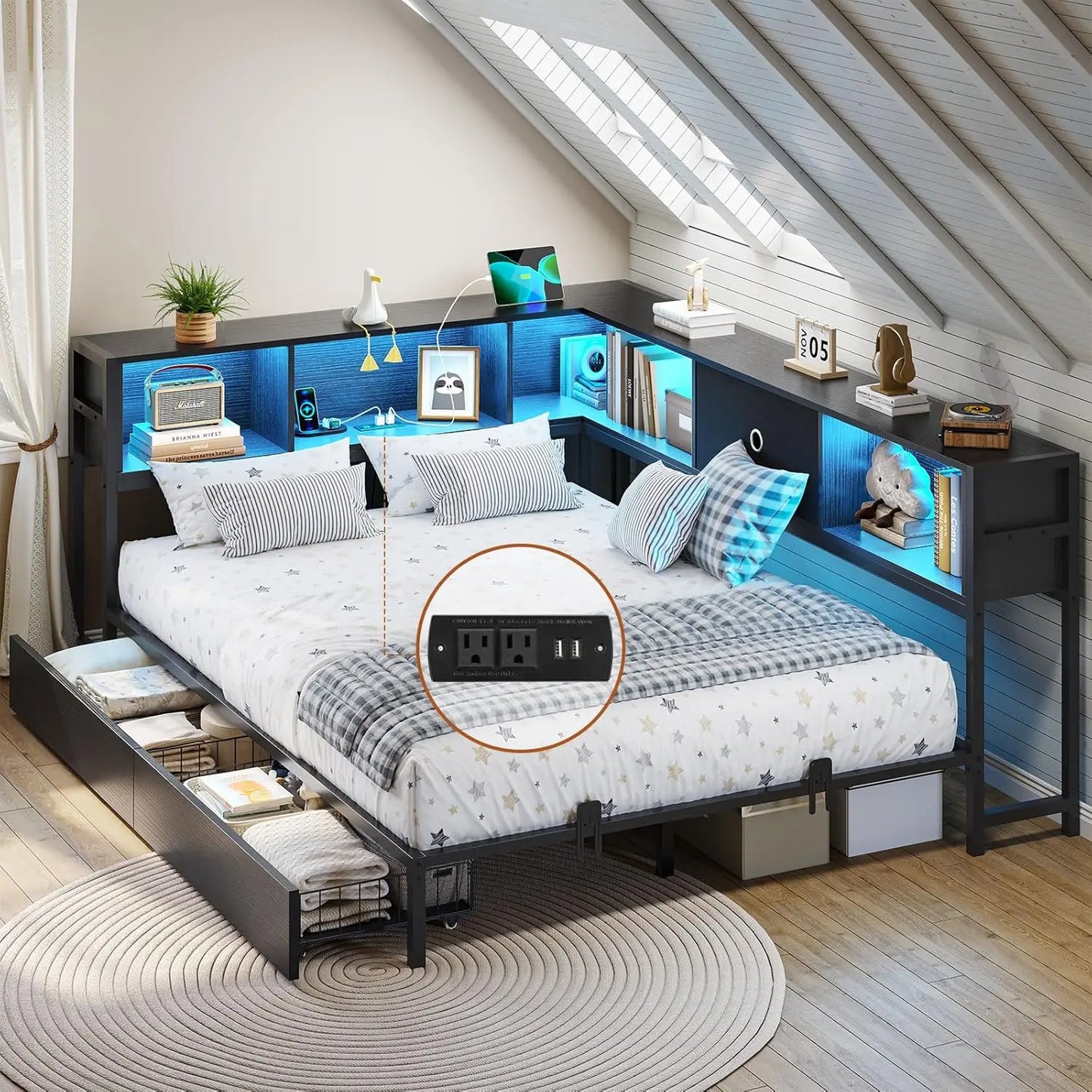 Corner Full Bed Frame