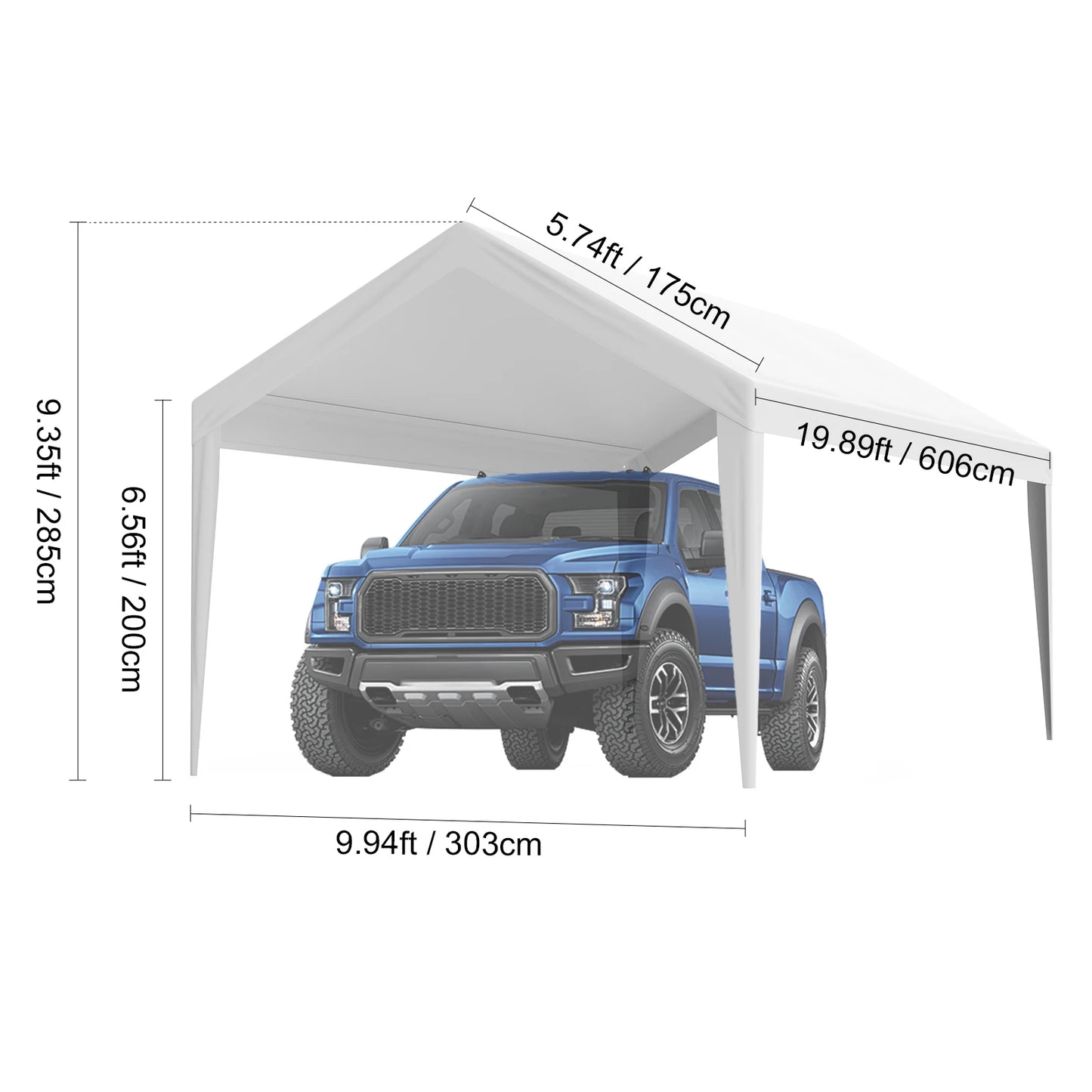 Heavy-Duty Carport Replacement Canopy Cover