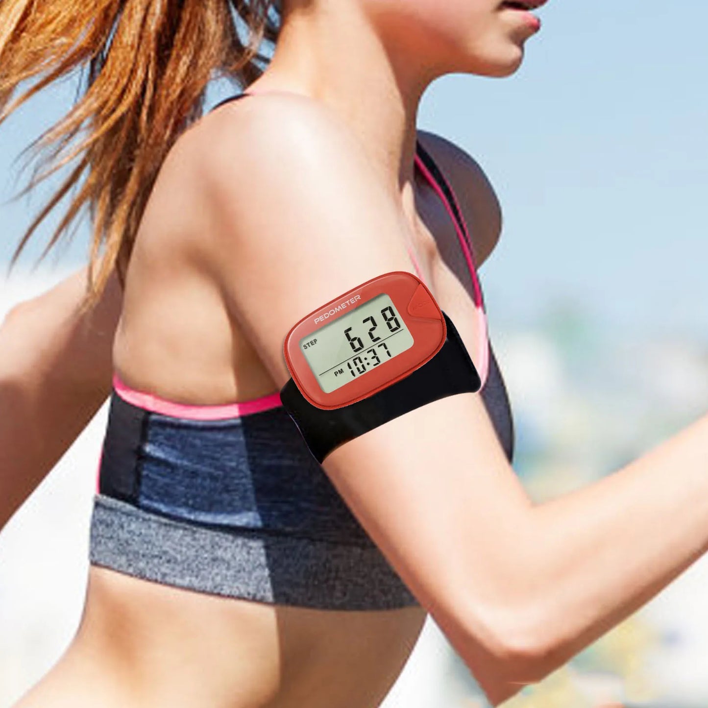 Multifunctional Pedometer With Clip On Step Counter