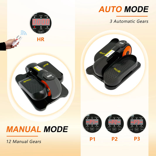 Fully Assembled Quiet Electric Seated Pedal Exerciser