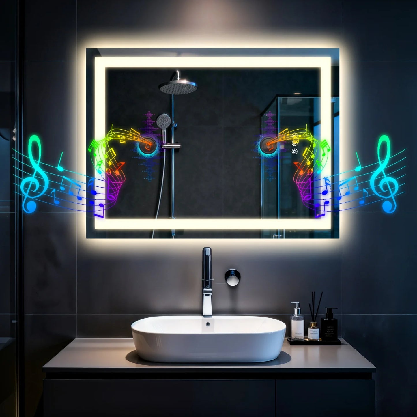 Vanity Makeup Waterproof LED Mirror