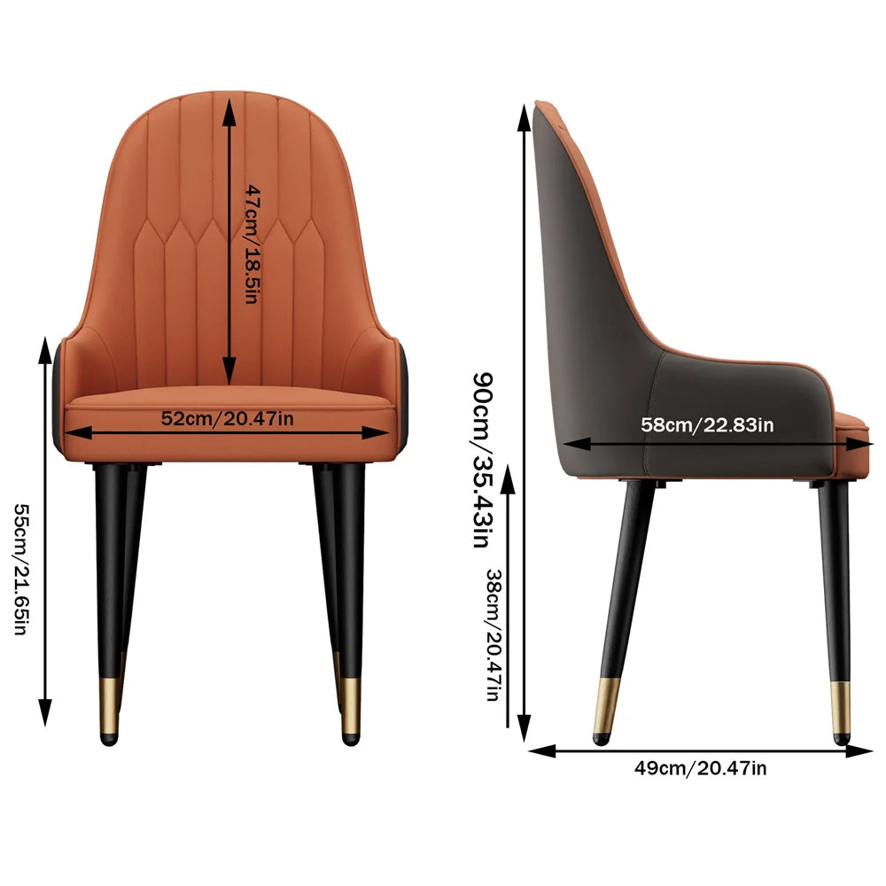 Luxury Microfiber Leather Leisure Chairs with Lion Knocker