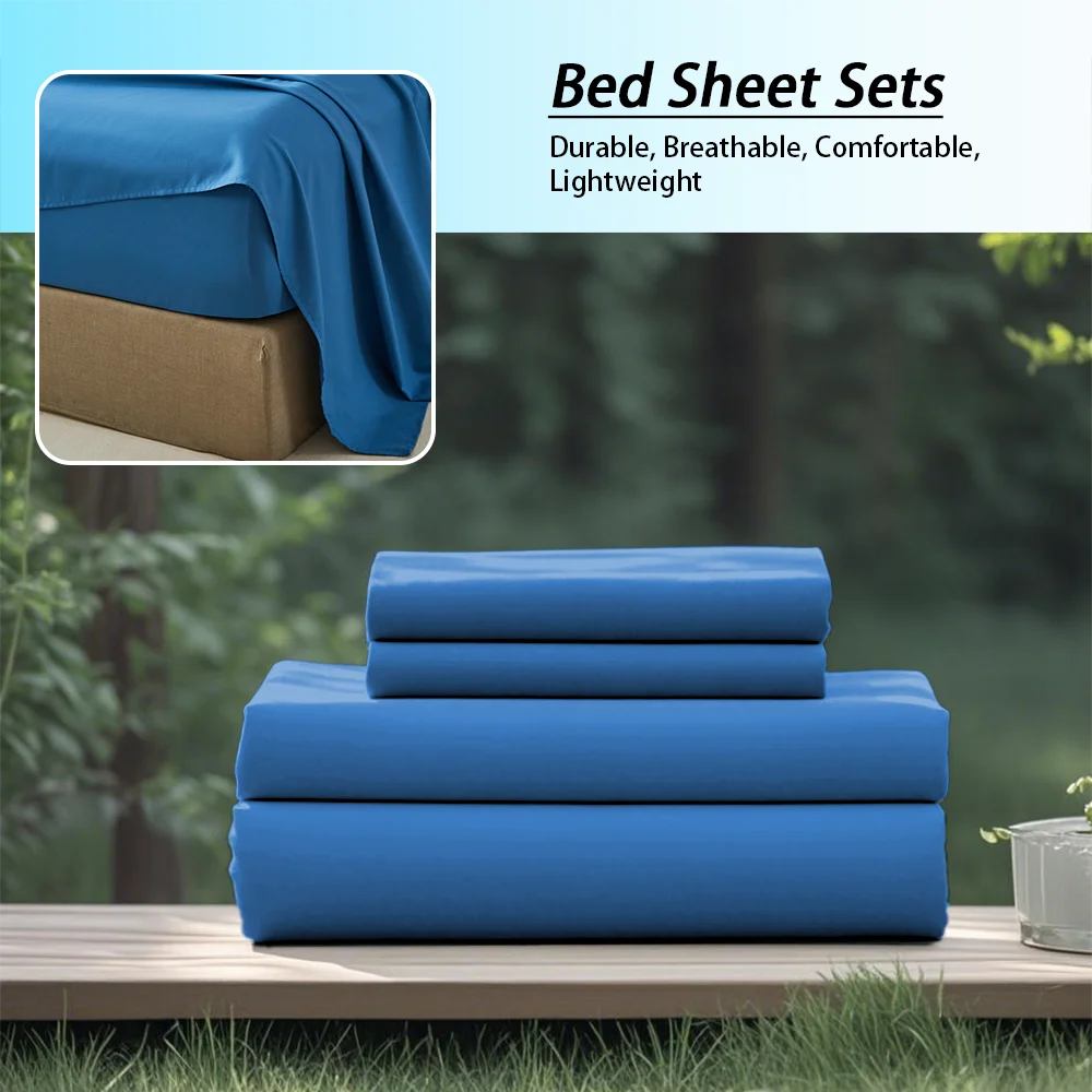 Fashionable Solid Color Soft Bedding Set, Suitable For All Seasons