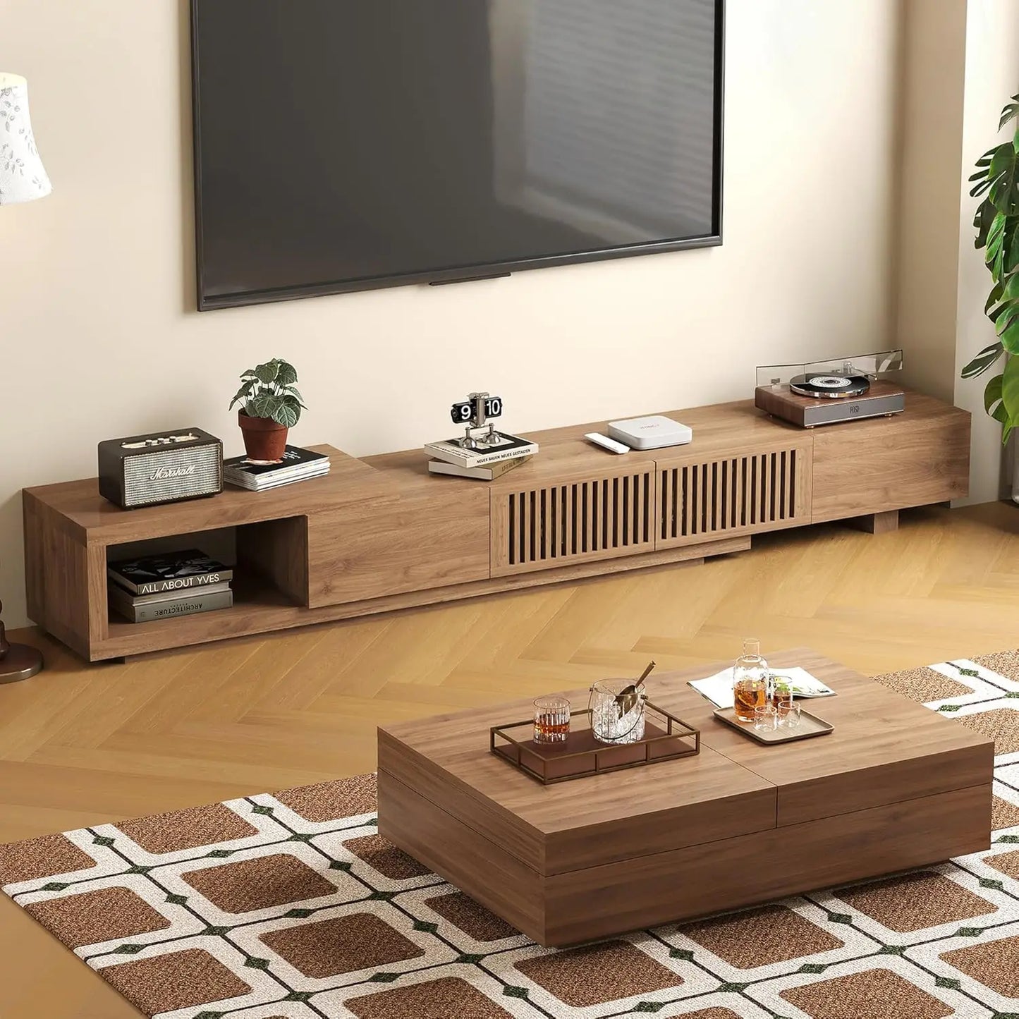 Mid-Century Modern Expandable Coffee Table