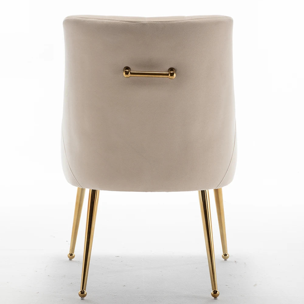 Modern Upholstered Accent Velvet Dining Chairs (Chairs Only)