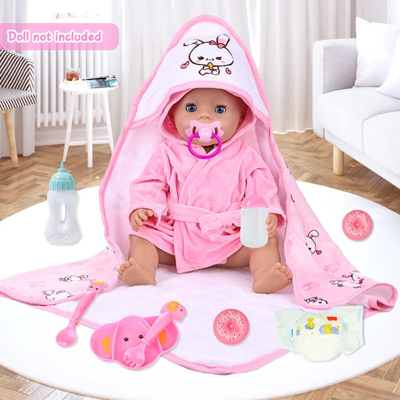Reborn Doll Holding Blanket Rabbit Pajamas