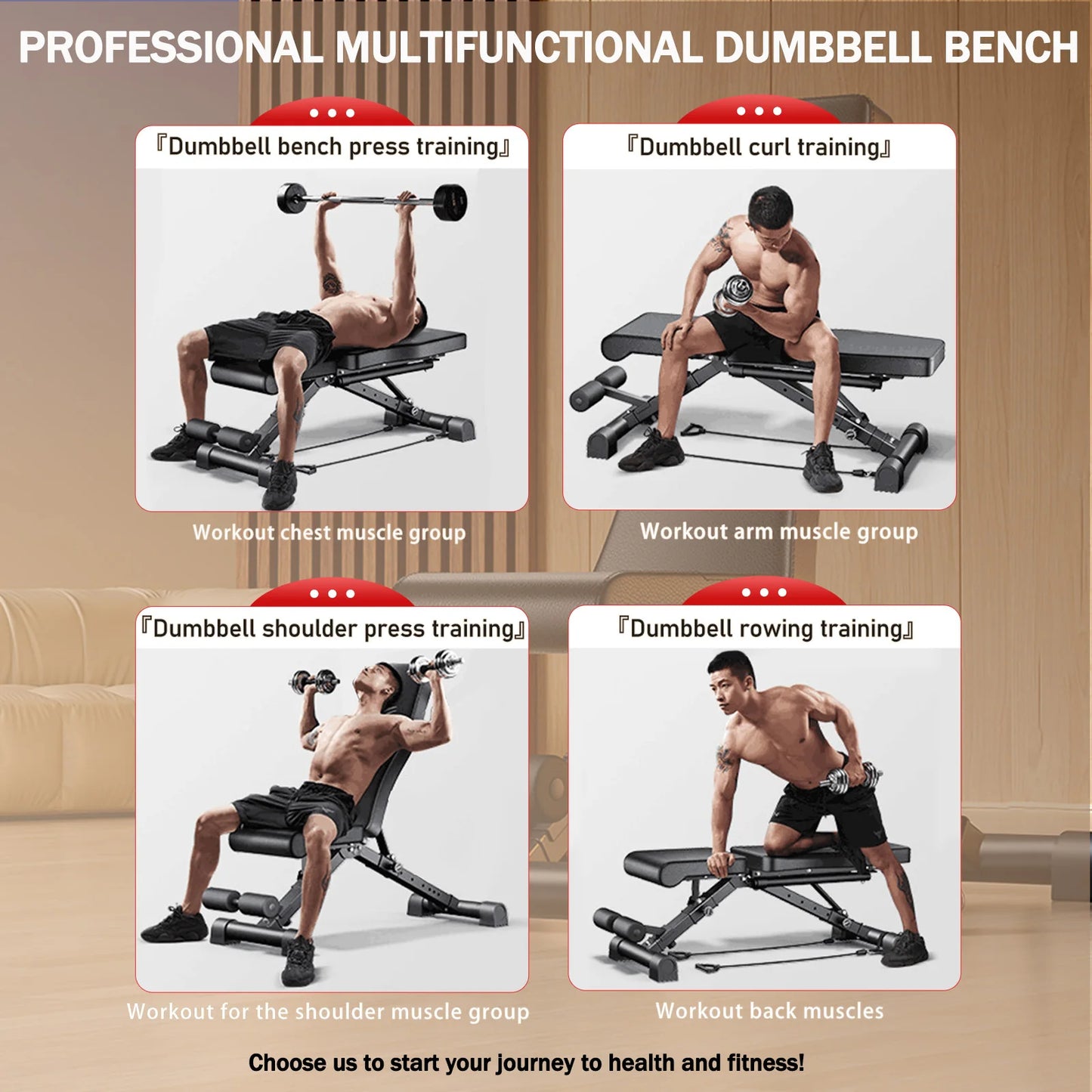 Adjustable Weight Bench for Full Body Workout
