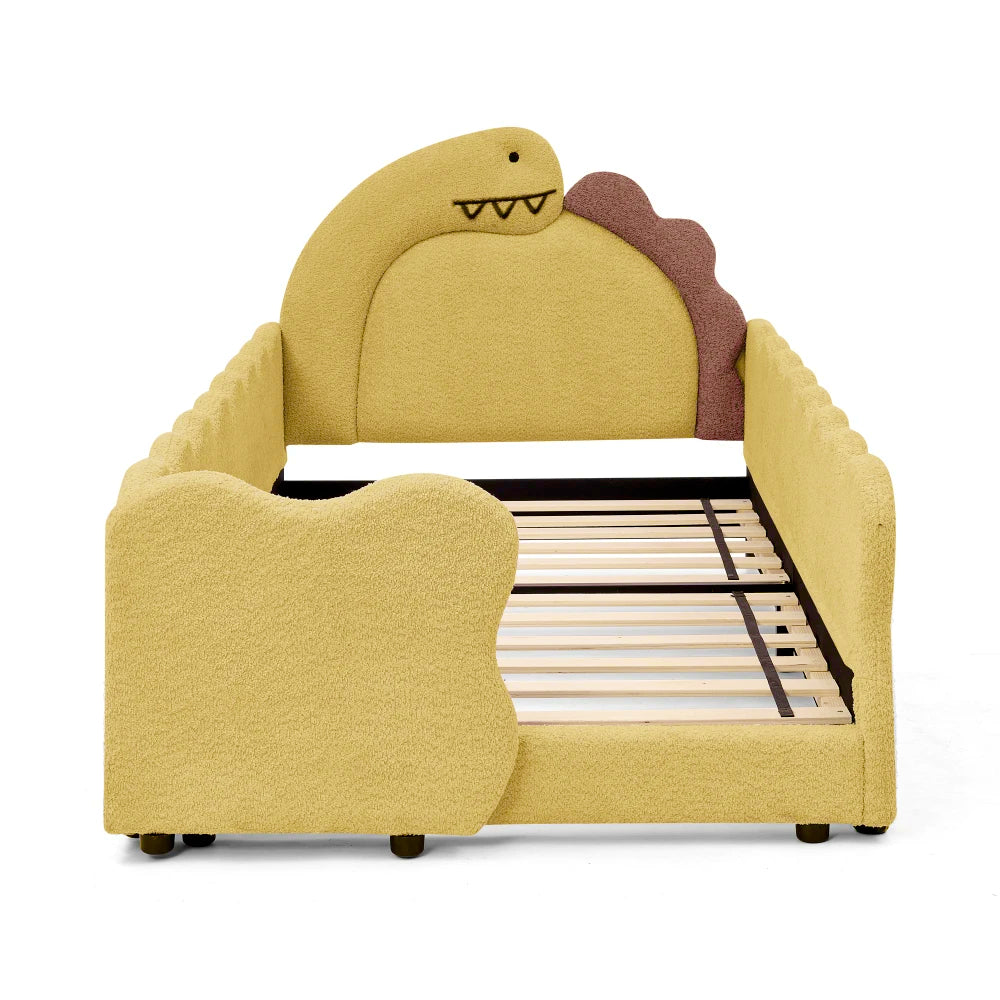 Cute Dinosaur-Shaped Bed with Safety Guardraild