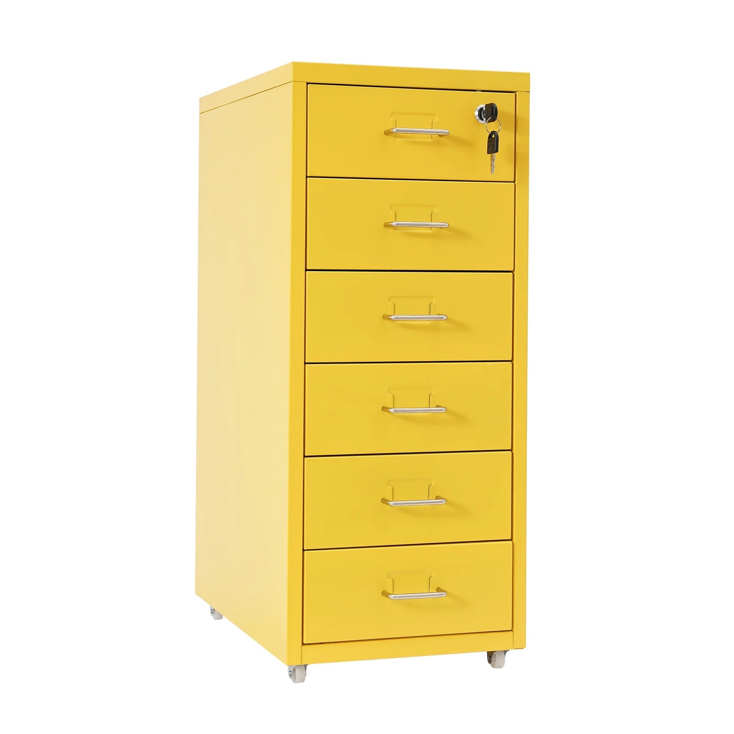 Lockable Rolling Metal File Cabinet