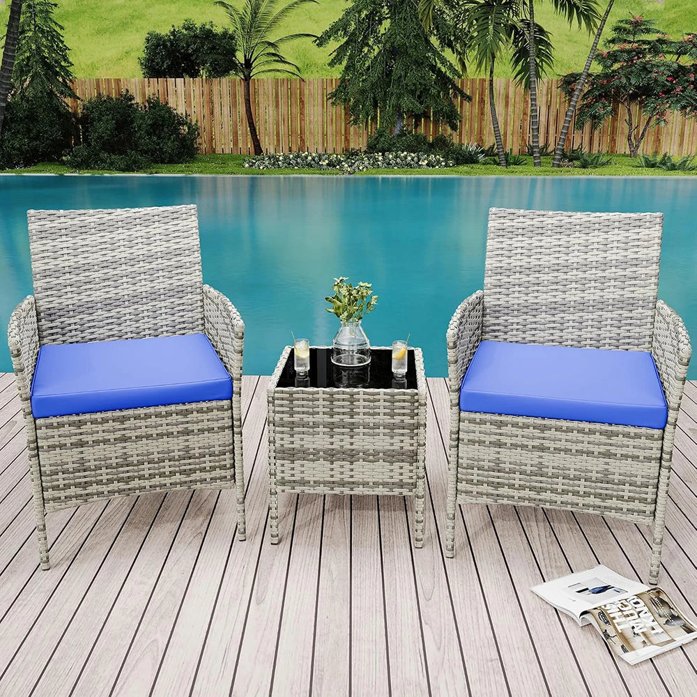All-Weather Rattan Wicker Patio Sofa Set