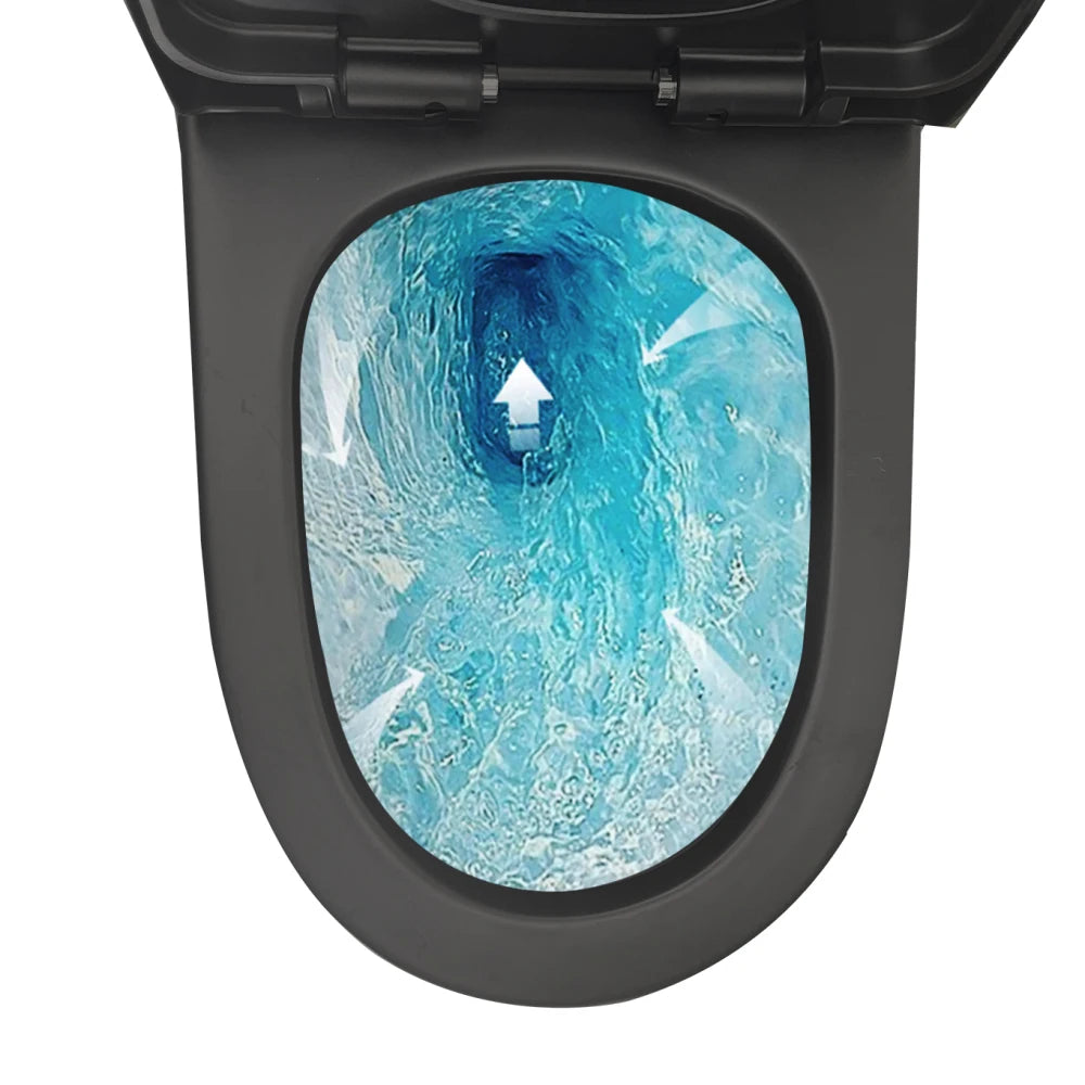 Elongated One Piece Toilet  Water Saving