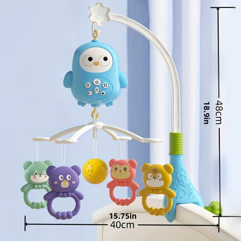 Musical Crib Mobile for Baby with Soft Night Light & Multi-Soothing Modes