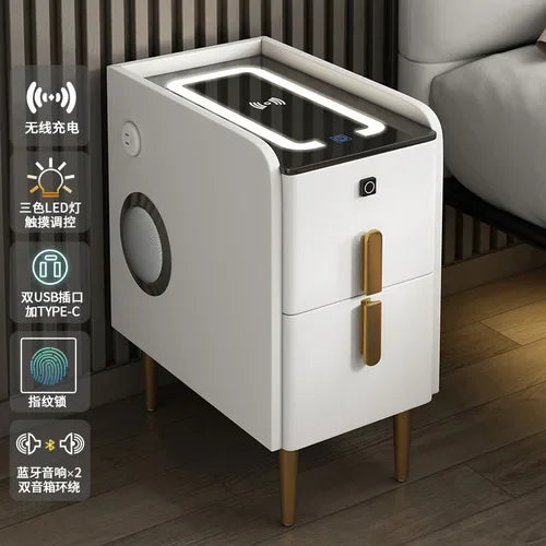 Modern Bedside Table Smart Dresser Created Luxury Vanity Desk