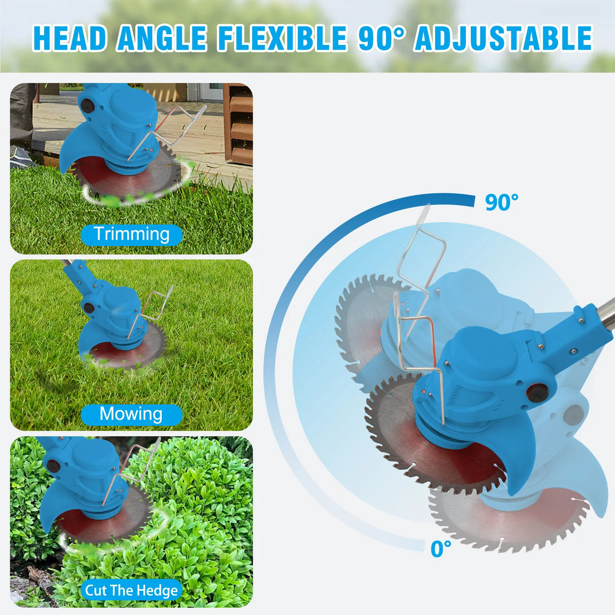 Electric Lawn Mower - Cordless Grass Trimmer