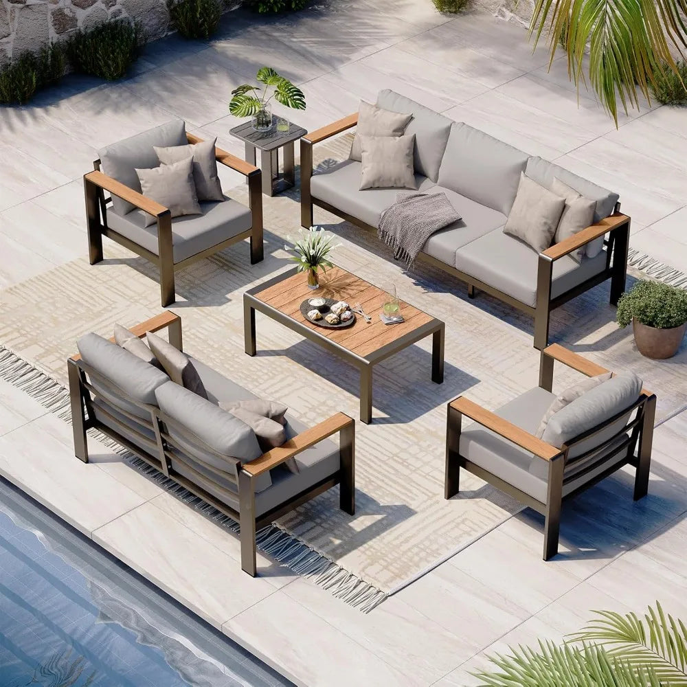 Aluminum Outdoor Patio Conversation Furniture Set