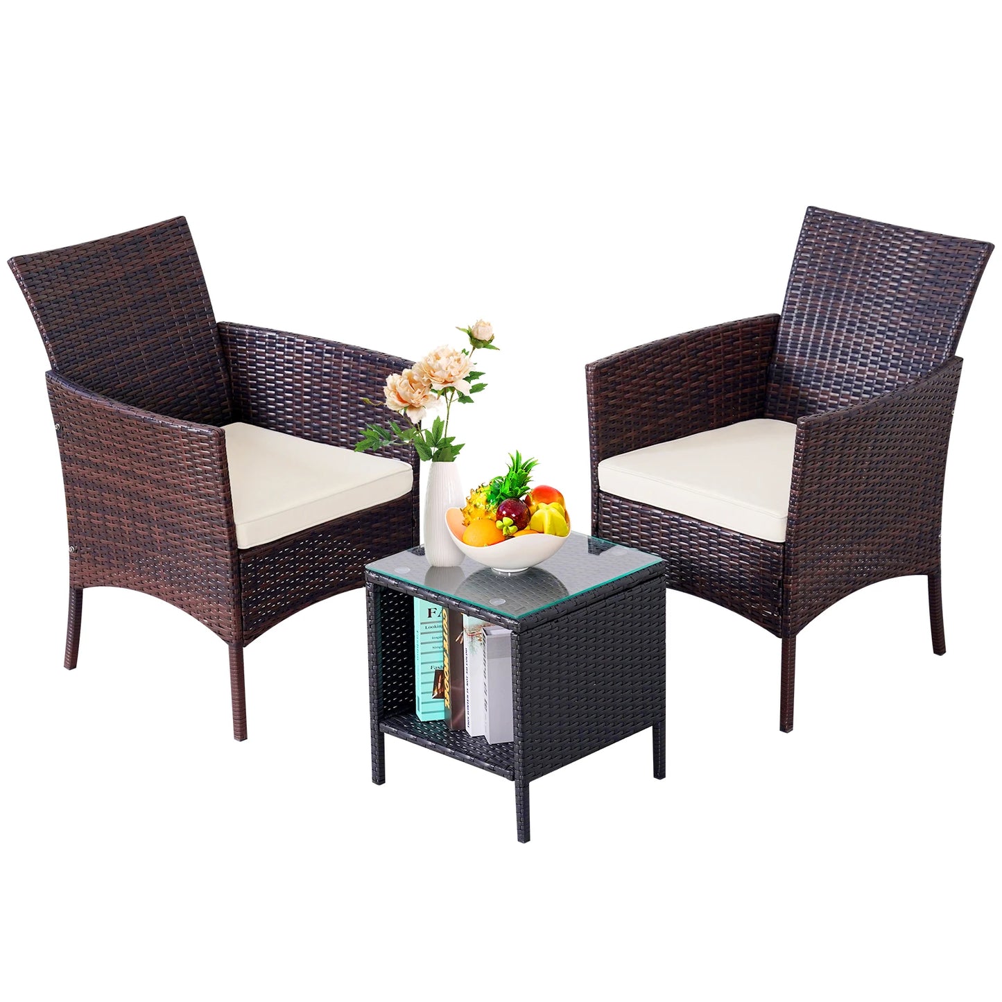 3-Piece Bistro Set Outdoor Patio Furniture