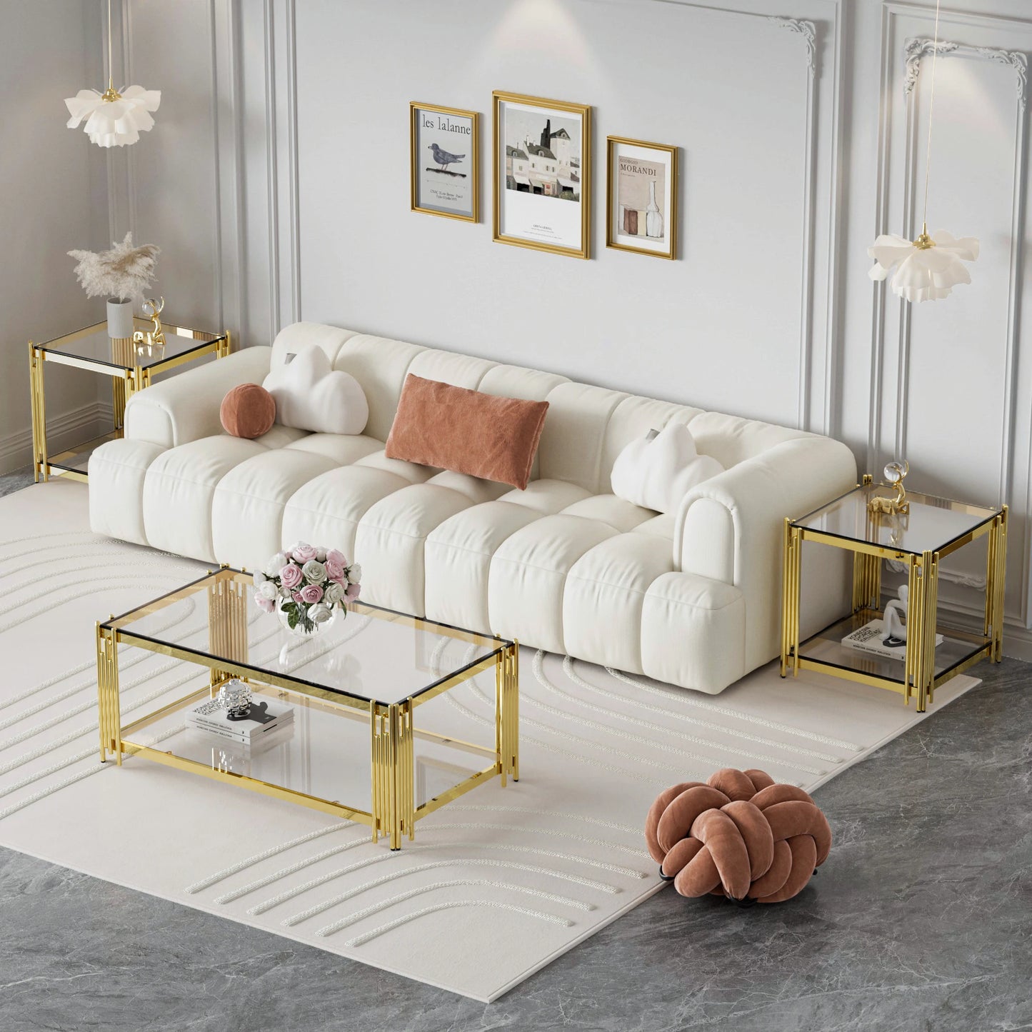 Modern Luxury Gold Coffee Table
