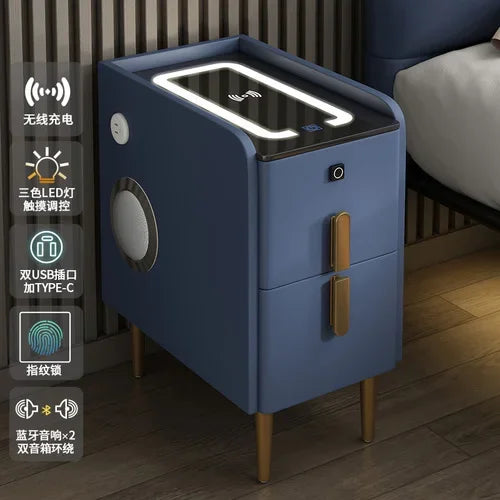 Modern Bedside Table Smart Dresser Created Luxury Vanity Desk
