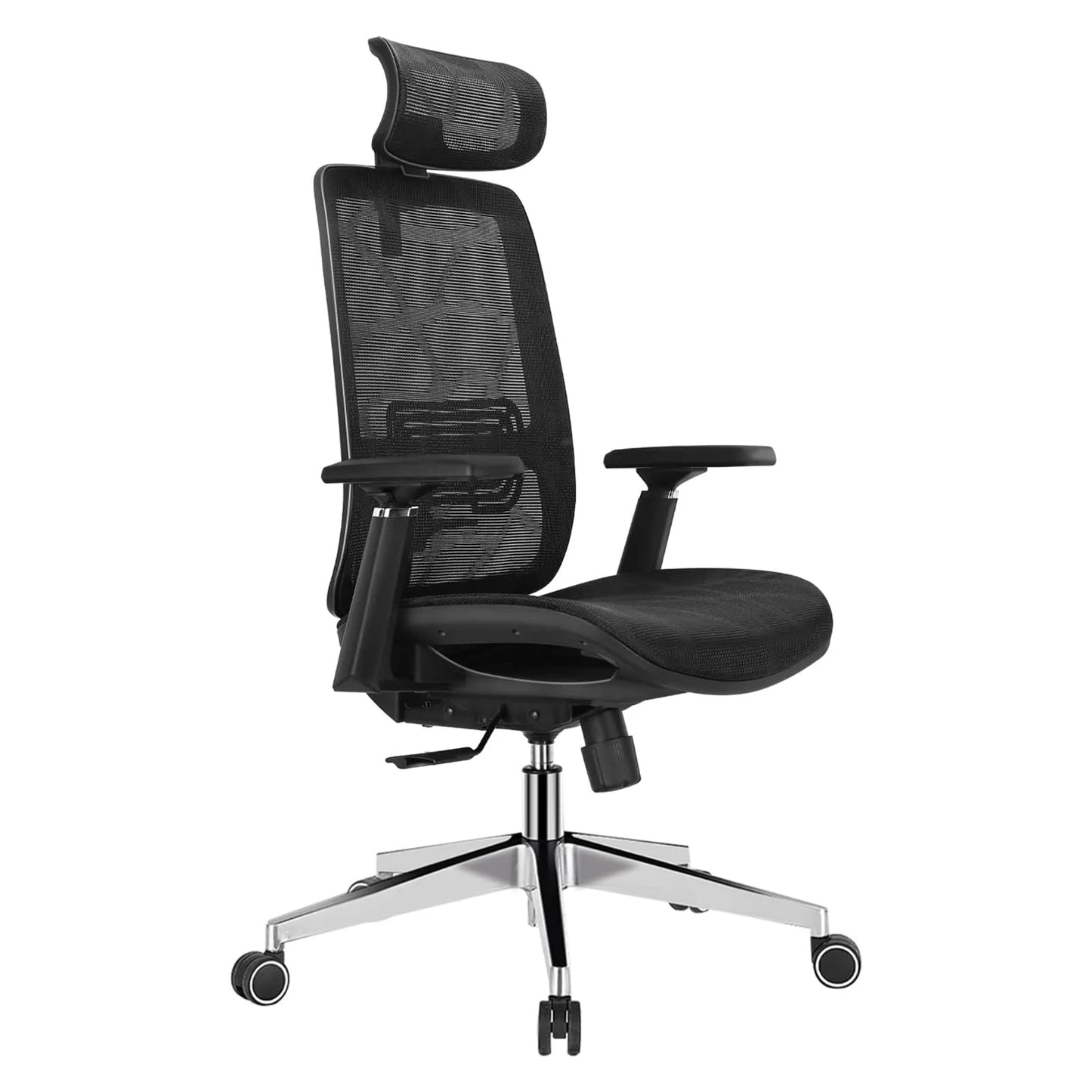 Computer Chair with Soft Flip Up Arms with Adjustable Lumbar Support