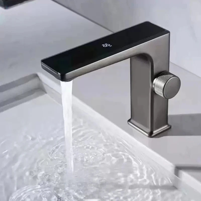 Smart Sensor Basin Faucet Digital Display Screen