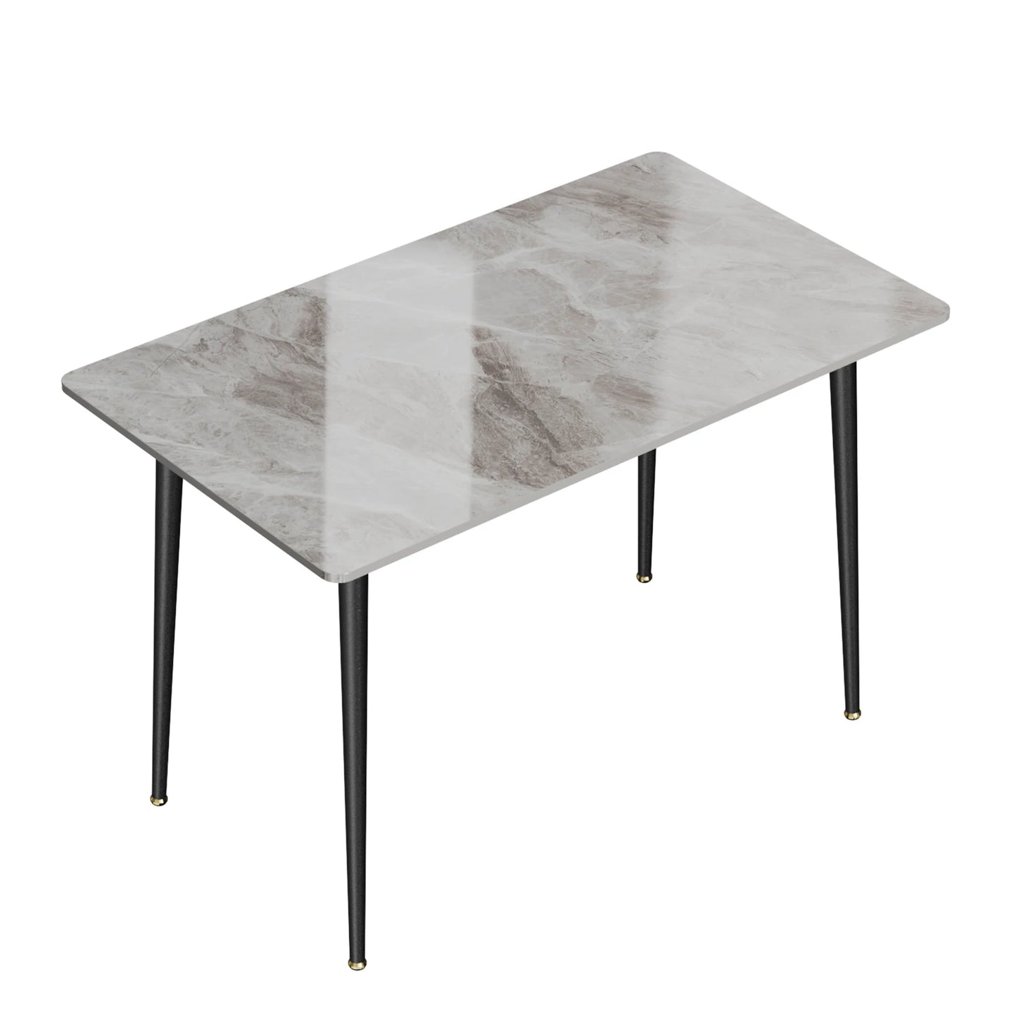 Rectangular Dining Table with Metal Frame