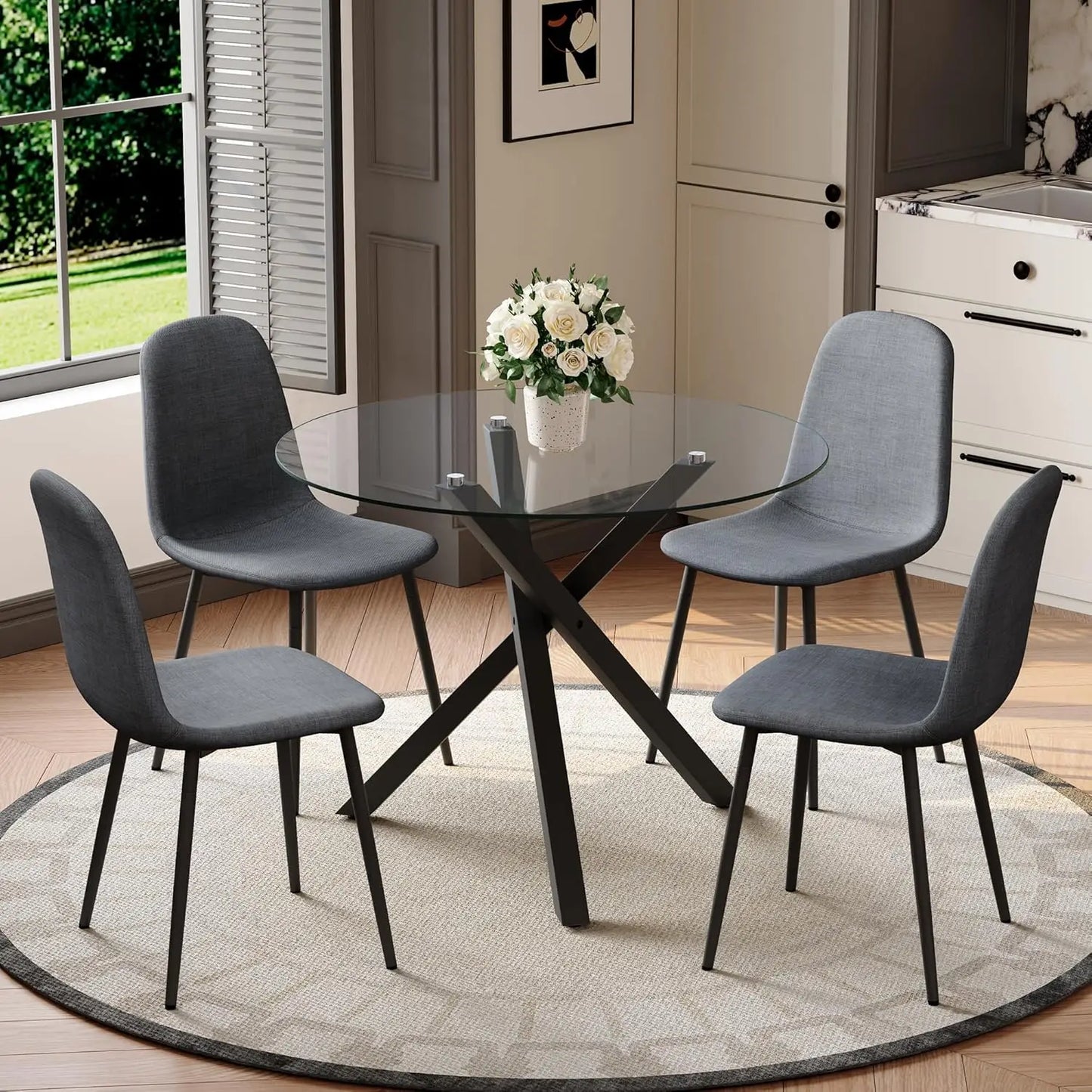 Round Dining Table Set