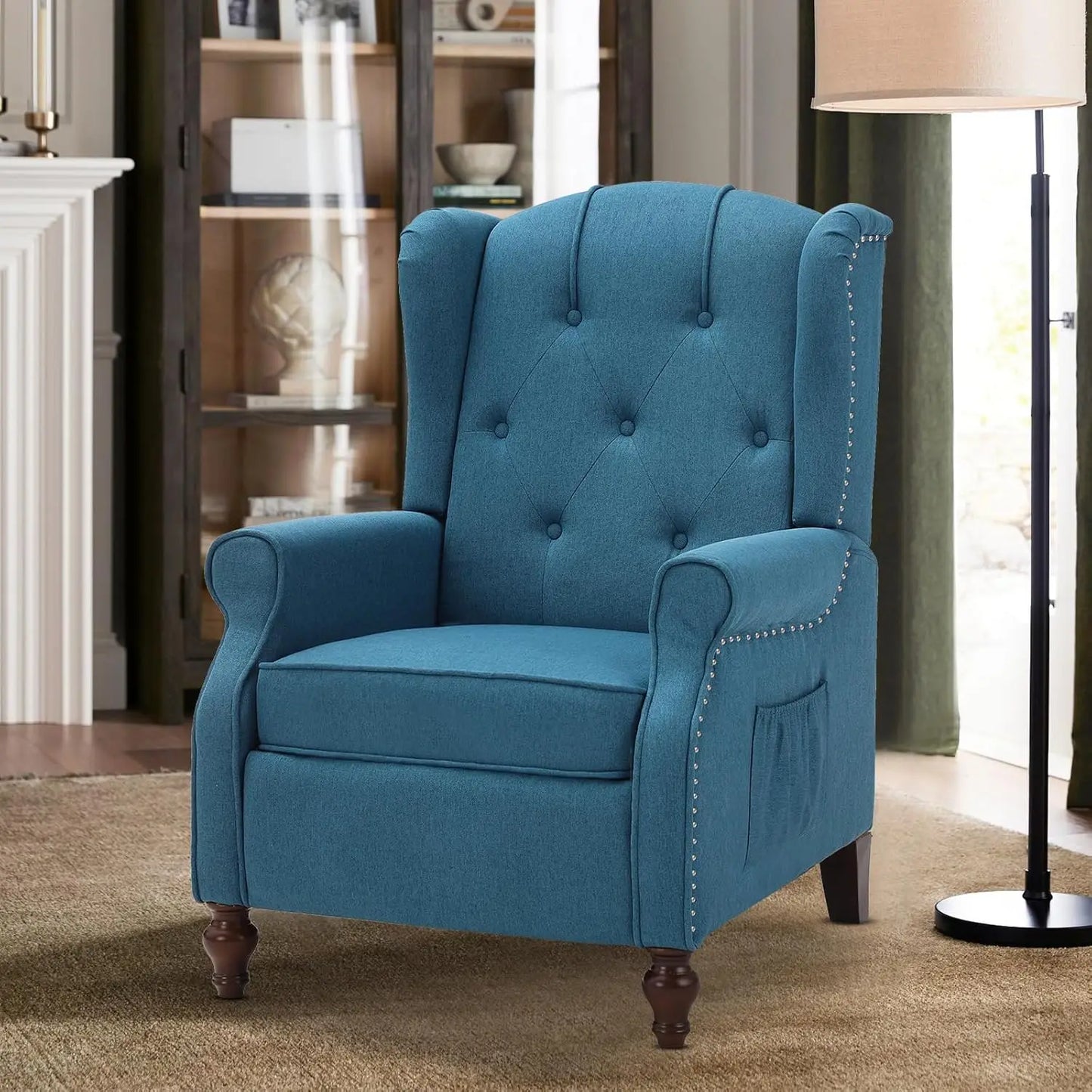 Massage Heat Wingback Recliner
