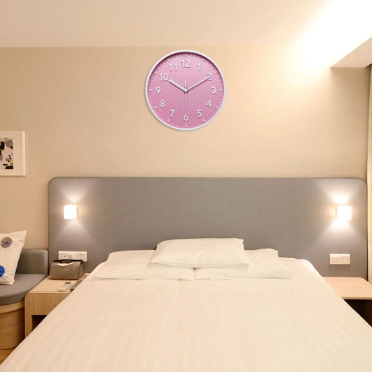 Wall Clock 3D Number Quartz Battery Operated