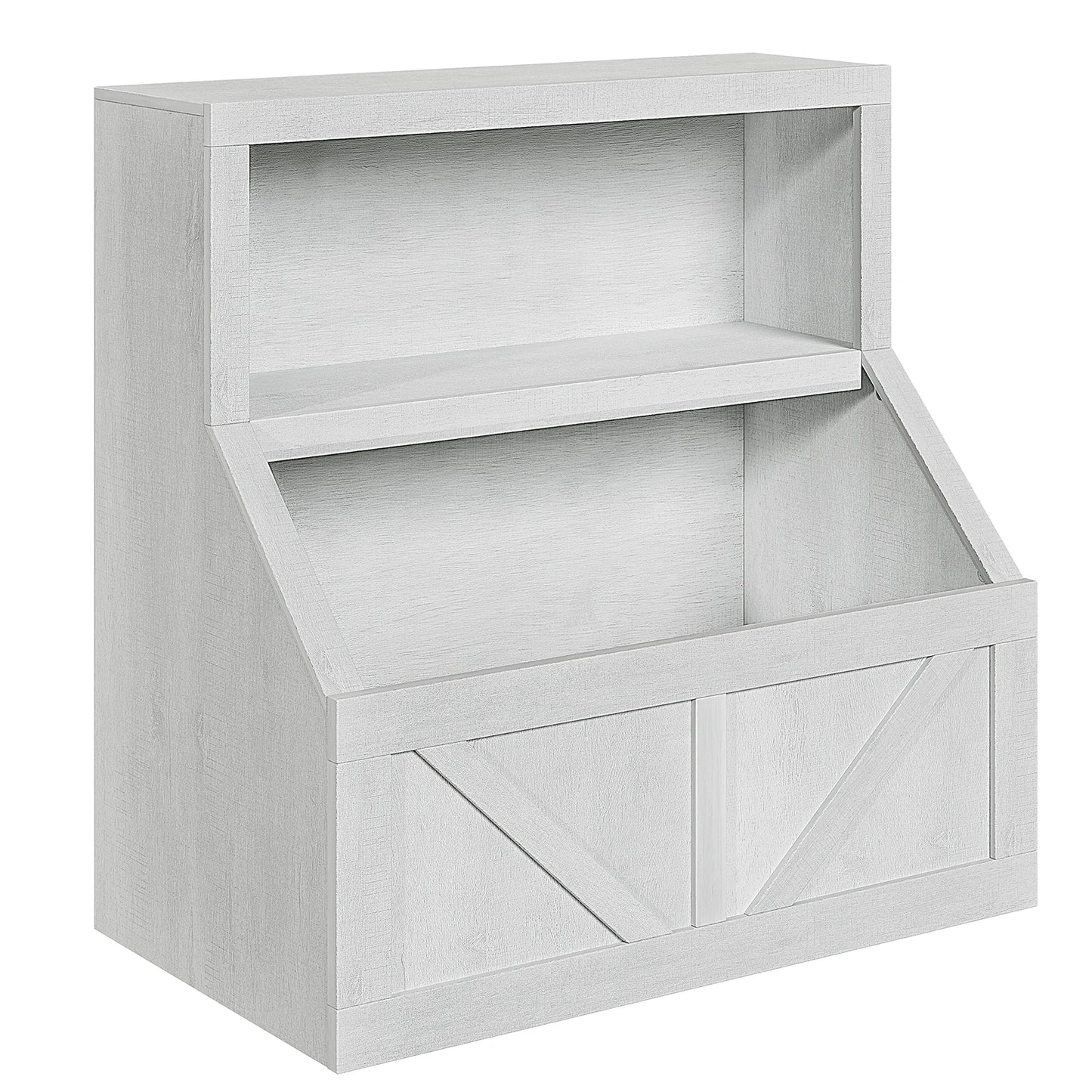Wooden Storage Organizer with Cubby Bookcases
